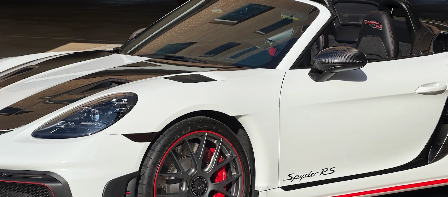 Porsche Spyder RS with PPF and ceramic coating by Wraps Redefined