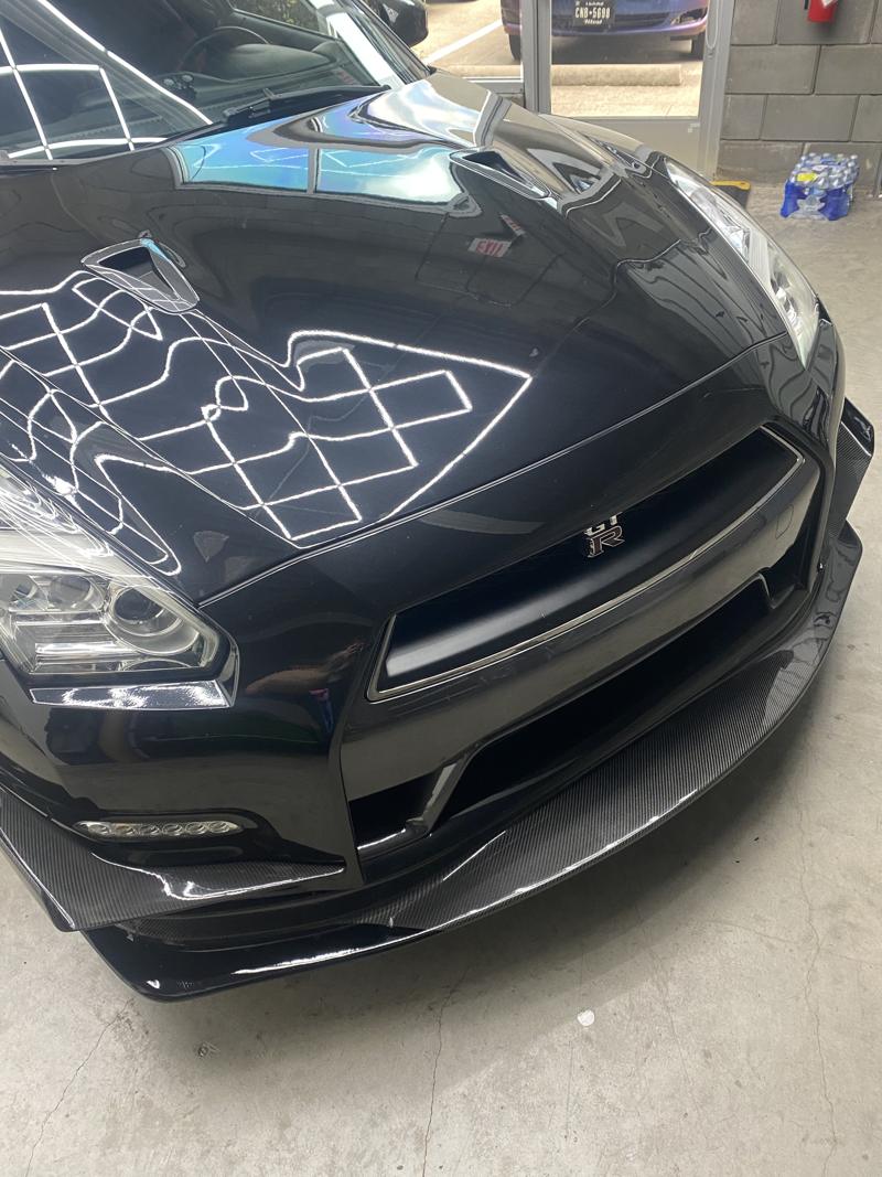GT-R in the studio ahead of its transformation