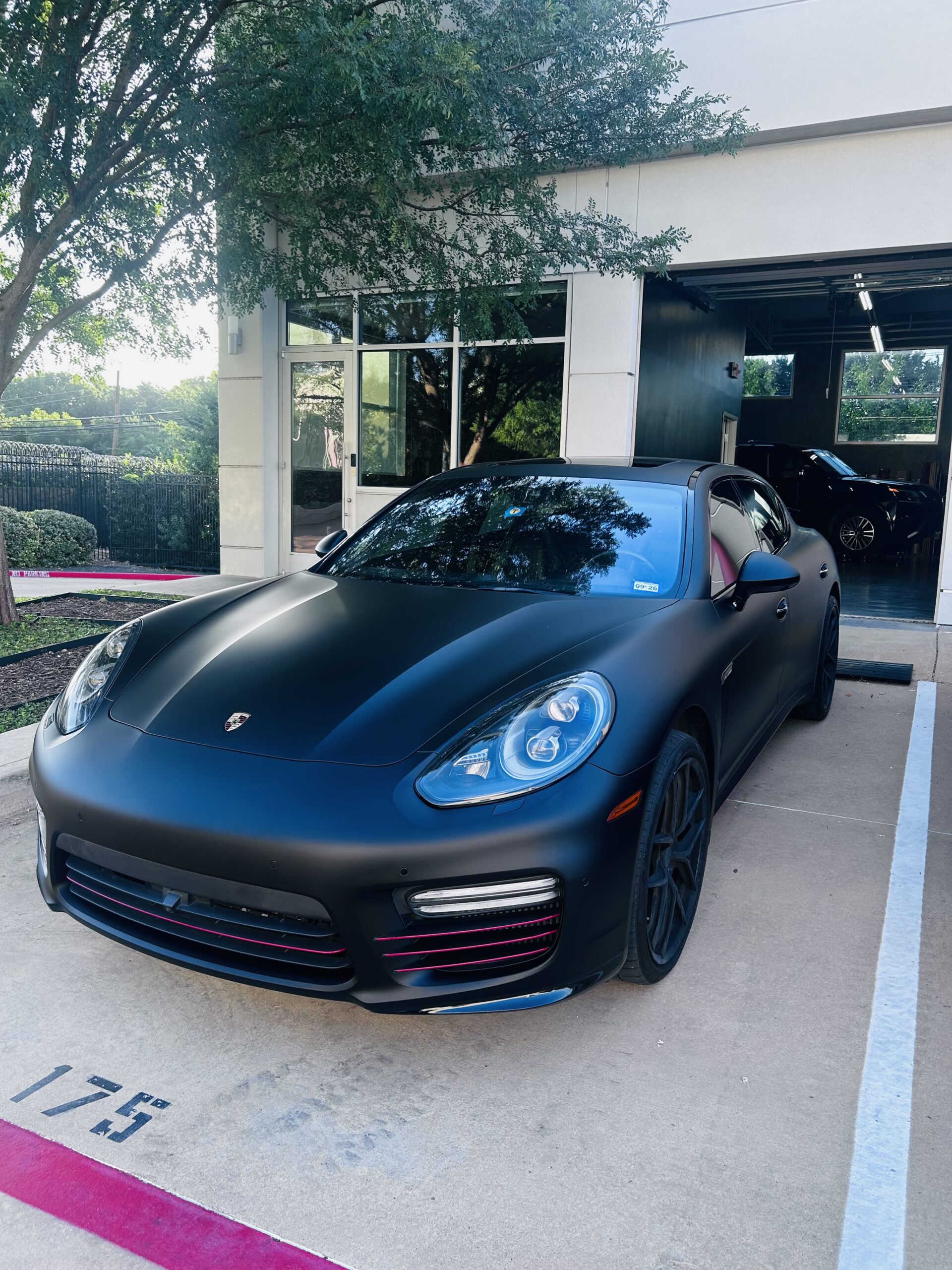 Classic vehicle inside the Wraps Redefined studio in Dallas
