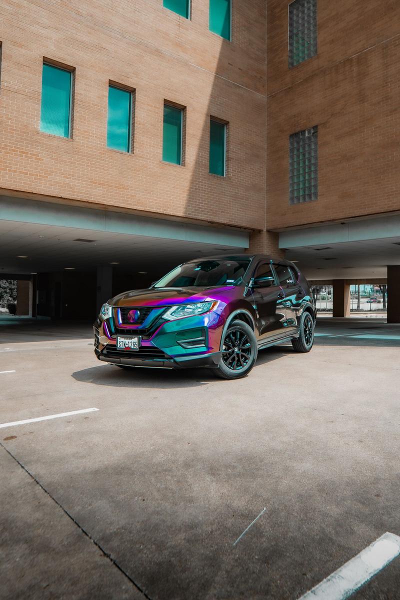 Premium colored paint protection film detail