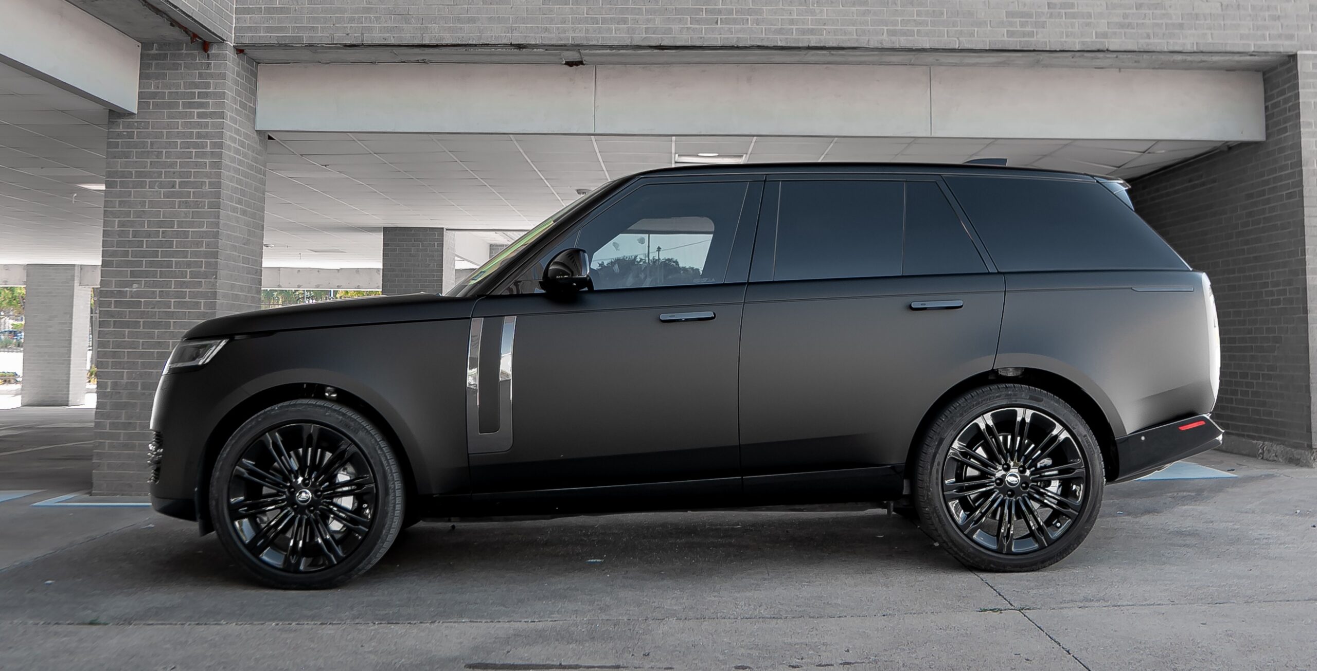 Satin black Range Rover finished in stealth PPF by Wraps Redefined