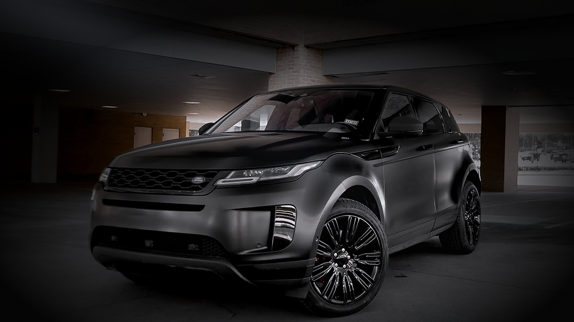 Satin black Range Rover wrapped by Wraps Redefined