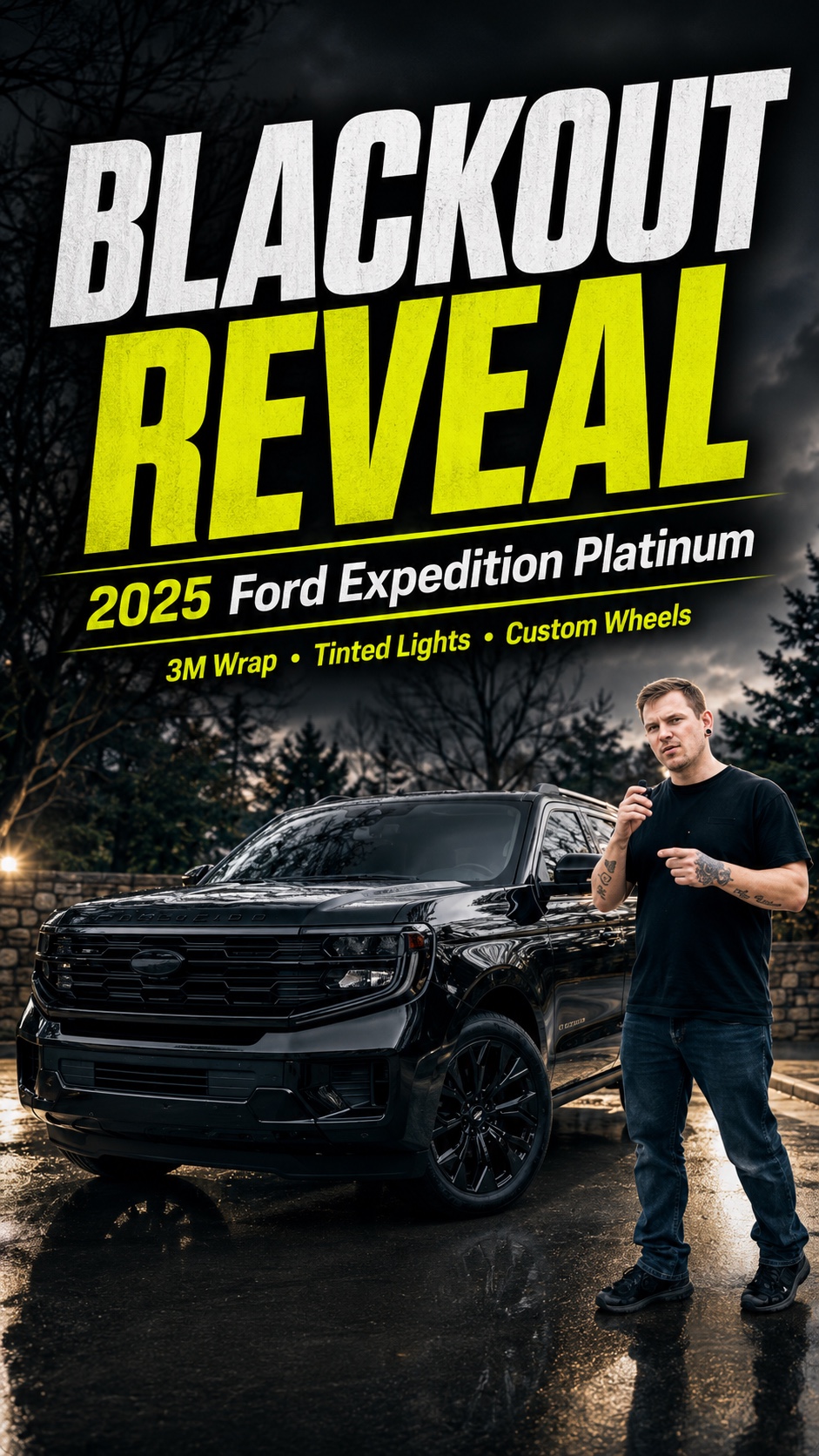 Ford Expedition blackout reveal at Wraps Redefined