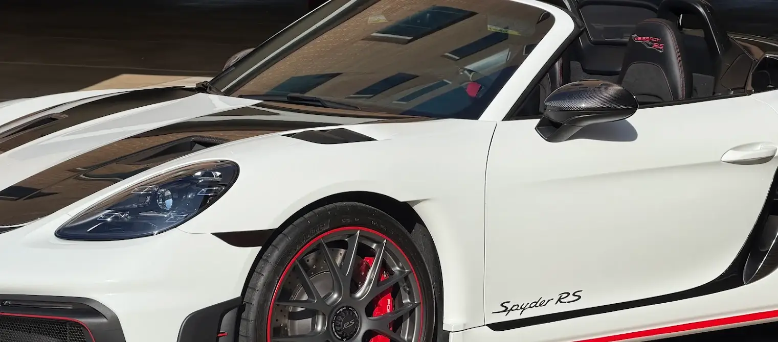 Porsche Spyder RS with PPF and ceramic coating by Wraps Redefined